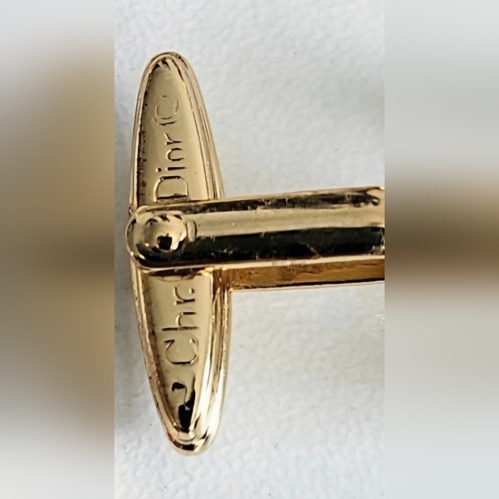 Dior Cd Logo Interlocking Cufflinks - image 4